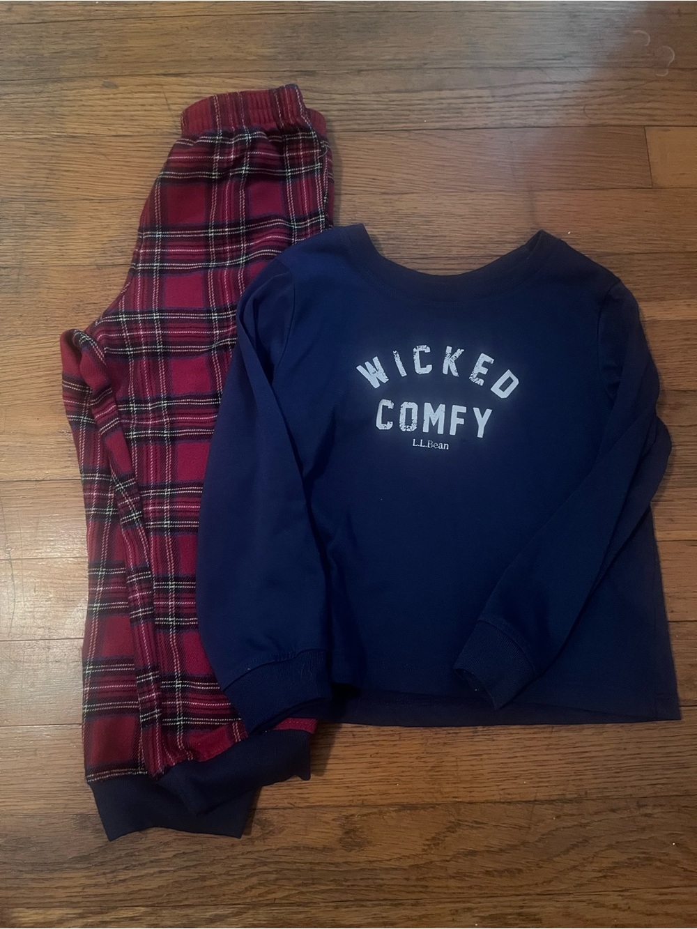LL Bean 4T wicked comfy pajama set